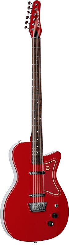 Danelectro '56 Baritone Electric Guitar, Red, Body Left Front