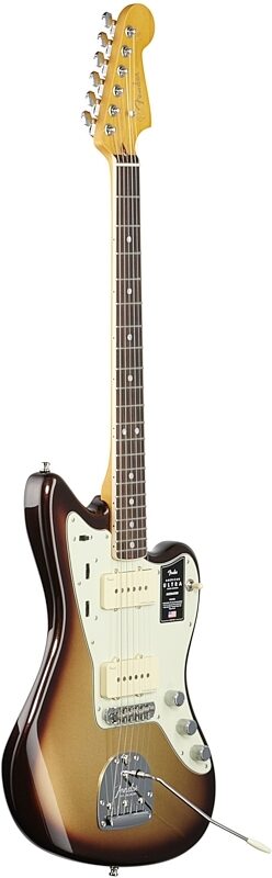 Fender American Ultra Jazzmaster Electric Guitar, Rosewood Fingerboard (with Case), Mocha Burst, Body Left Front