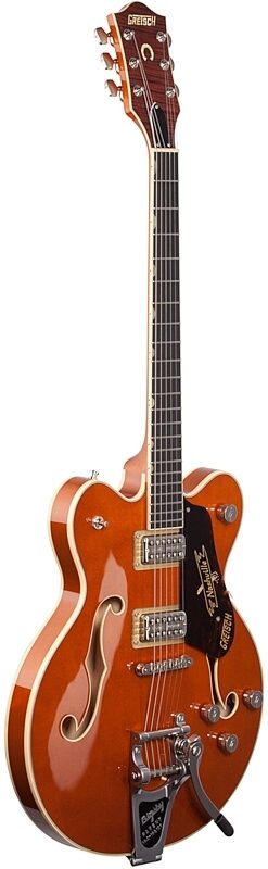 Gretsch G6620T Players Edition Nashville Center Block Double-Cut Electric Guitar (with Case), Roundup Orange, Body Left Front