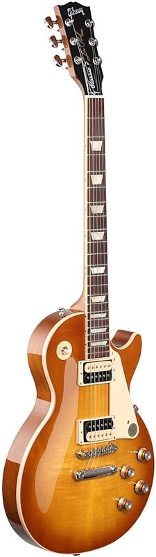 Gibson Les Paul Classic Electric Guitar (with Case), Honeyburst, Blemished, Body Left Front