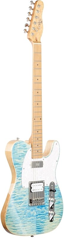Michael Kelly Mod Shop '55 Electric Guitar, Seymour Duncan, Roasted Maple Fingerboard, Blue Jean Wash, Blemished, Body Left Front
