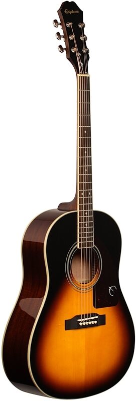 Epiphone J45 Studio Solid Top Acoustic Guitar, Vintage Sunburst, Body Left Front
