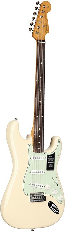 Fender Vintera II '60s Stratocaster Electric Guitar, Rosewood Fingerboard (with Gig Bag), Olympic White, USED, Scratch and Dent, Body Left Front