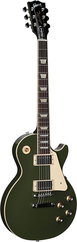 Gibson Exclusive Les Paul Standard '60s Electric Guitar, (with Case), Olive Drab Gloss, Blemished, Body Left Front