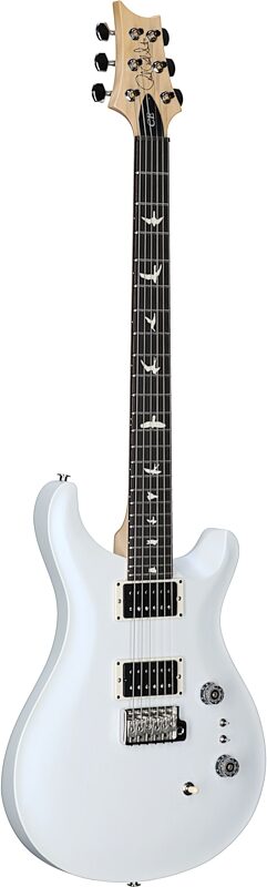 PRS Paul Reed Smith CE 24-08 Swamp Ash Electric Guitar (with Gig Bag), Pearl White, Body Left Front