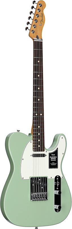 Fender Player II Telecaster Electric Guitar, with Rosewood Fingerboard, Birch Green, Body Left Front