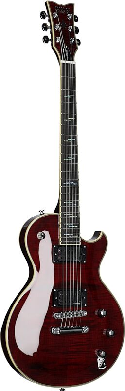 Schecter Solo II Supreme Electric Guitar, Black Cherry, Body Left Front