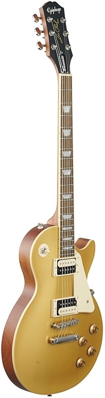 Epiphone Les Paul Classic Worn Electric Guitar, Metallic Gold, Body Left Front