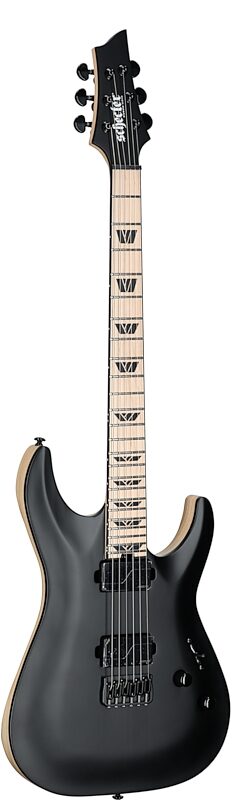 Schecter C1 SLS Custom Electric Guitar, Satin Black, Body Left Front