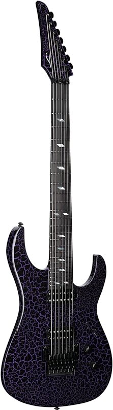 Legator Ninja 7 Floyd Rose Electric Guitar, 7-String, Purple Crackle, Body Left Front