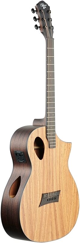 Michael Kelly Forte Exotic Zebra Acoustic-Electric Guitar, Scratch and Dent, Body Left Front