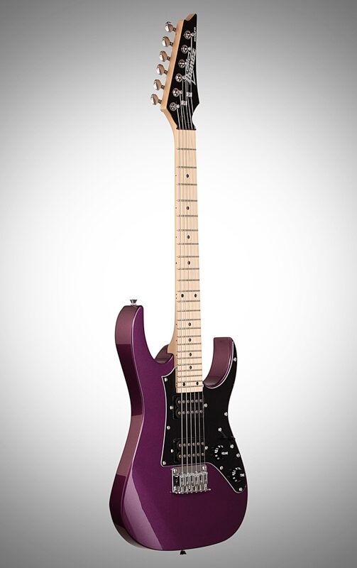 Ibanez GRGM21 GIO Mikro Electric Guitar, Metallic Purple, Body Left Front