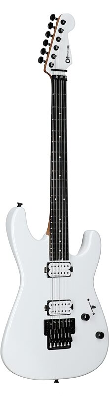 Charvel Pro-Mod Plus San Dimas SD1 HH FR Electric Guitar, with Ebony Fingerboard, Snow White, Body Left Front