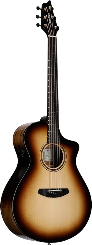 Breedlove Organic Pro Artista Concert CE Acoustic-Electric Guitar (with Case), Burnt Amber, Body Left Front