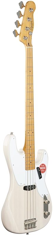 Squier Classic Vibe '50s Precision Electric Bass, with Maple Fingerboard, White Blonde, Body Left Front