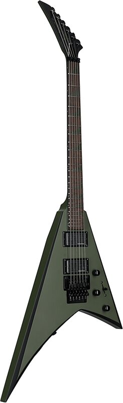 Jackson X Series Rhoads RRX24 Electric Guitar, with Laurel Fingerboard, Matte Army Drab, with Black Bevel, Body Left Front