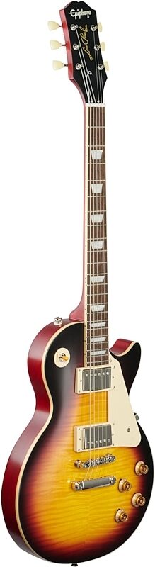 Epiphone 1959 Les Paul Standard Electric Guitar (with Case), Aged Dark Burst, Body Left Front