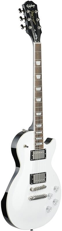 Epiphone Les Paul Muse Electric Guitar, Pearl White Metallic, Body Left Front