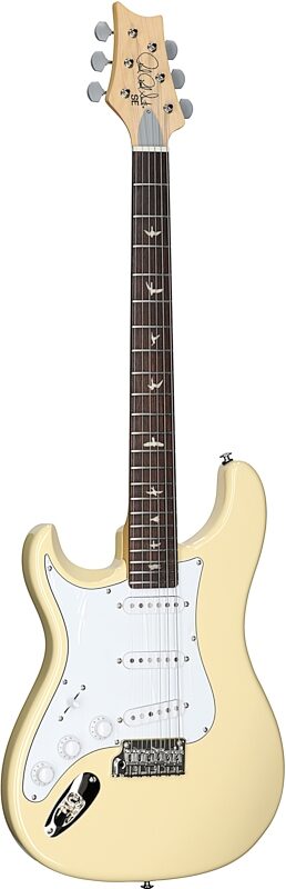 PRS Paul Reed Smith SE Silver Sky Electric Guitar, Left-Handed, Maple Fretboard (with Gig Bag), Moon White, Open Box (Very Good), Body Left Front