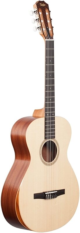 Taylor A12N Academy Series Grand Concert Classical Acoustic Guitar (with Gig Bag), New, Body Left Front