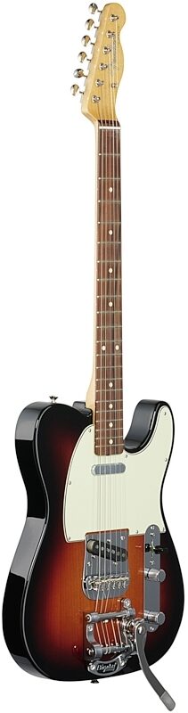 Fender Vintera '60s Telecaster Electric Guitar with Bigsby Tremolo, Pau Ferro Fingerboard (with Gig Bag), 3-Color Sunburst, Body Left Front