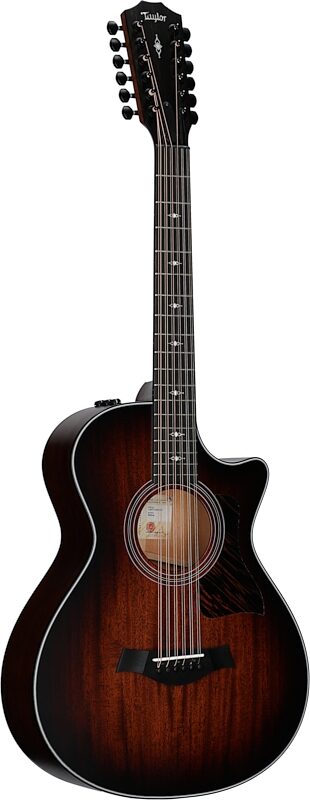 Taylor 362ce-v2 Grand Concert Acoustic-Electric Guitar, 12-String (with Case), New, Body Left Front