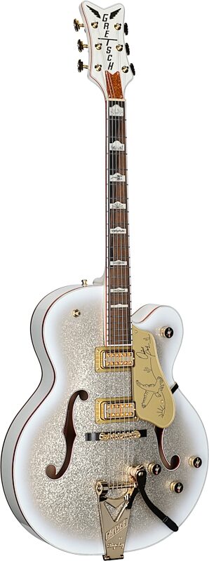 Gretsch Limited Edition G6136TGOR Orville Peck Falcon Electric Guitar, Oro Spark, Body Left Front