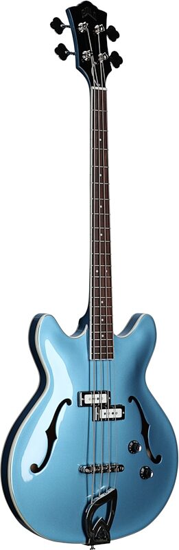 Guild Starfire I Electric Bass, Pelham Blue, Body Left Front