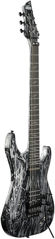 Schecter C-7 FR-S Electric Guitar, Silver Mountain, Scratch and Dent, Body Left Front