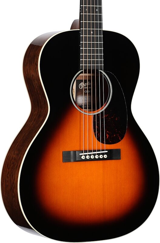 Martin CEO7 Sloped Shoulder 00 14-Fret Acoustic Guitar (with Case), Autumn Sunset Burst, Body Left Front