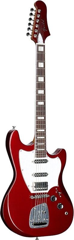 Guild Surfliner Deluxe Electric Guitar, Scarlett Red Metallic, Body Left Front