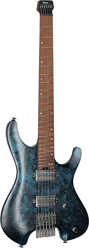 Ibanez Q52PB Electric Guitar (with Gig Bag), Cosmic Blue, Body Left Front