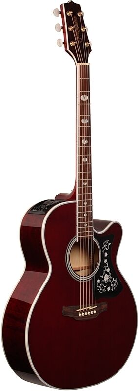 Takamine GN75CE Acoustic-Electric Guitar, Wine Red, Scratch and Dent, Body Left Front