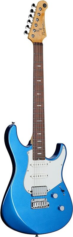 Yamaha Pacifica Professional PACP12 Electric Guitar, Rosewood Fretboard (with Case), Sparkle Blue, Body Left Front