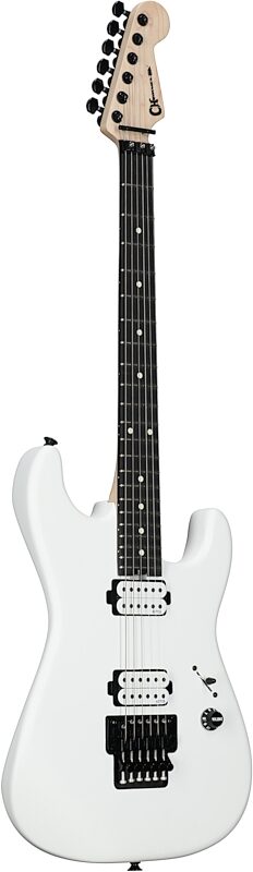 Charvel Jim Root Pro-Mod SD1 HH FR M Electric Guitar (with Gig Bag), Satin White, USED, Blemished, Body Left Front