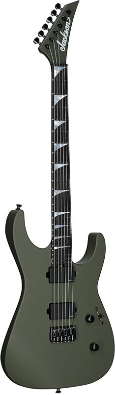 Jackson American Soloist SL2MG HT Electric Guitar (with Case), Matte Army Drab, Body Left Front