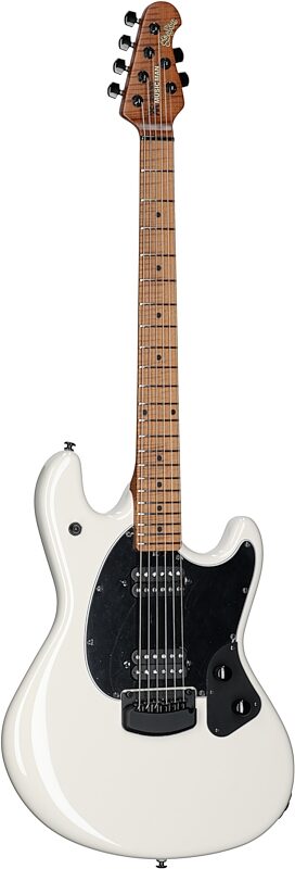 Ernie Ball Music Man StingRay RS Electric Guitar (with Case), Limestone, Body Left Front