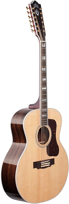 Guild F-512E Acoustic-Electric Guitar, 12-String (with Case), Natural, Body Left Front