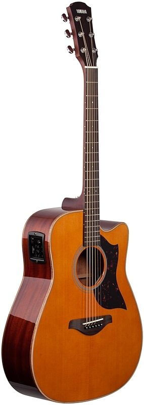 Yamaha A1M Acoustic-Electric Guitar, Vintage Natural, Body Left Front