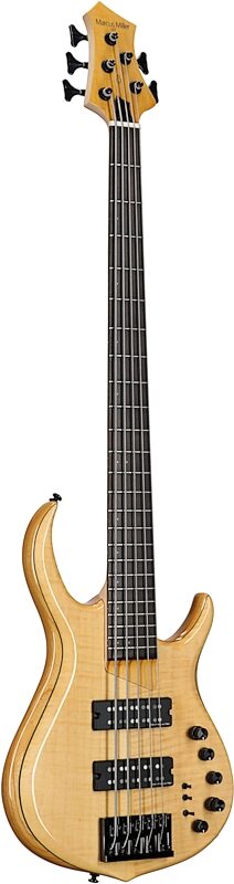 Sire Marcus Miller M7 Electric Bass Guitar, 5-String, Natural, Body Left Front