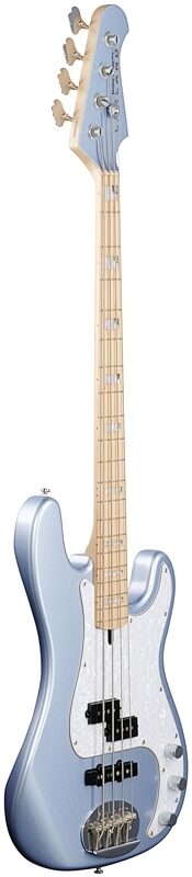 Lakland Skyline 44-64 Custom PJ Maple Fretboard Bass Guitar, Ice Blue, Body Left Front
