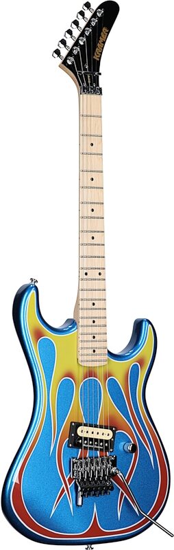 Kramer Baretta Custom Graphics Electric Guitar (with EVH D-Tuna and Gig Bag), Hot Rod, Custom Graphics, Blemished, Body Left Front