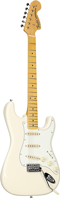 Fender JV Modified '60s Stratocaster Electric Guitar, with Maple Fingerboard (and Gig Bag), Olympic White, Body Left Front