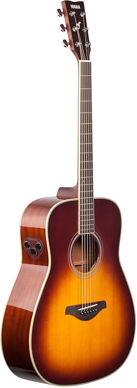 Yamaha FG-TA Dreadnought TransAcoustic Acoustic-Electric Guitar, Brown Sunburst, Customer Return, Blemished, Body Left Front