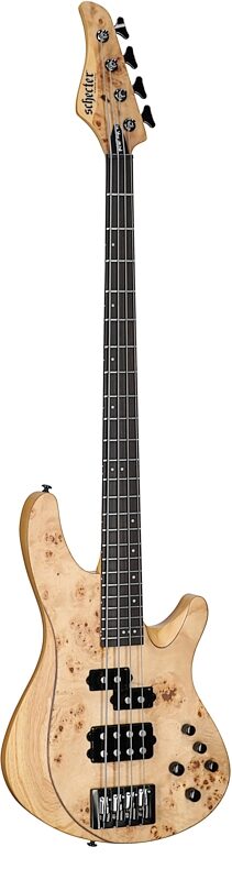 Schecter Reaper-4 Electric Bass, Natural Satin, Body Left Front