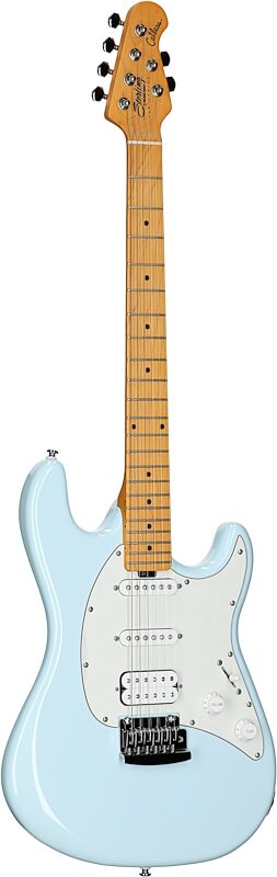 Sterling by Music Man CT30CHSS Cutlass HSS Electric Guitar, Daphne Blue, Body Left Front