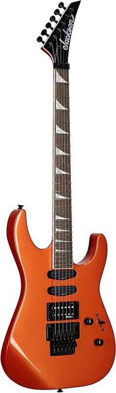 Jackson X Series Soloist SL3X DX Crackle Electric Guitar, Lambo Orange, Body Left Front