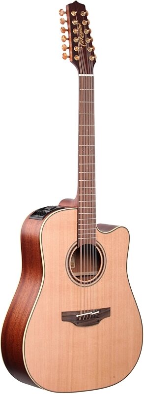 Takamine P3DC12 Acoustic-Electric Guitar, 12-String (with Case), Natural, Body Left Front
