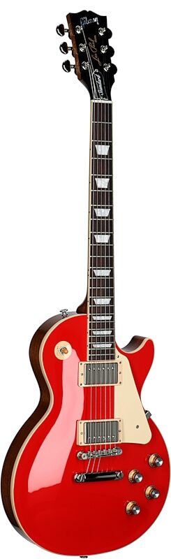 Gibson Les Paul Standard '60s Custom Color Electric Guitar, Plain Top (with Case), Cardinal Red, Body Left Front