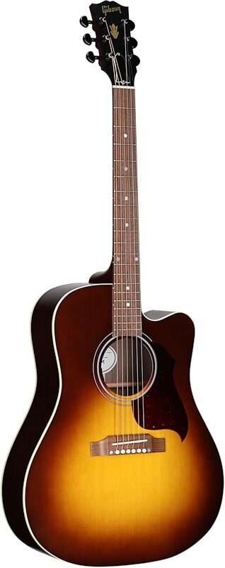 Gibson Limited Edition Exclusive Songwriter Studio EC Acoustic-Electric Guitar (with Soft Case), Vintage Sunburst, Body Left Front